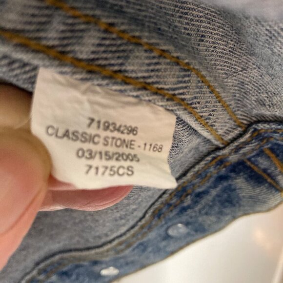 Mens‎ Lee Classic Denim Jean Jacket Paradigm Studios M - Picture 7 of 8